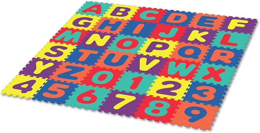Alphabet & Numbers EVA Floor Play Mat – Bizmart.pk
